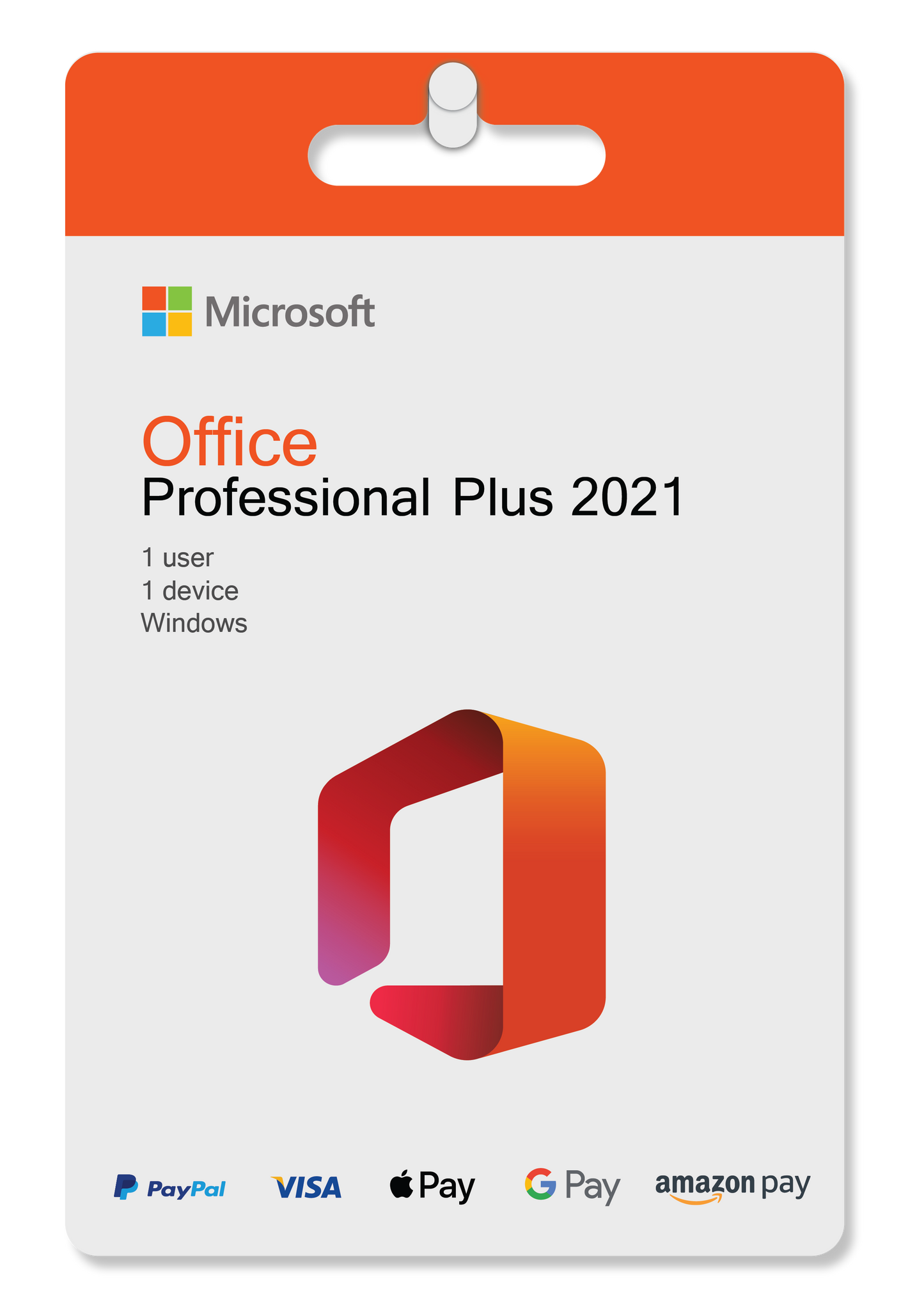 Produktbild von Office 2021 Professional Plus, Original-Software-Lizenz für Windows. Geeignet für Privatanwender und Unternehmen.