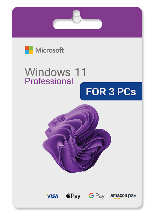 Microsoft Windows 11 Pro –  für 3 PCs